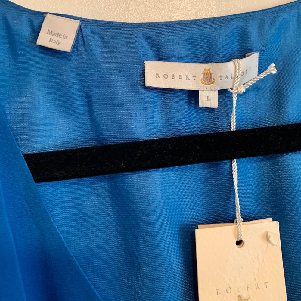 Robert Talbott silk blue dress- new with tags
